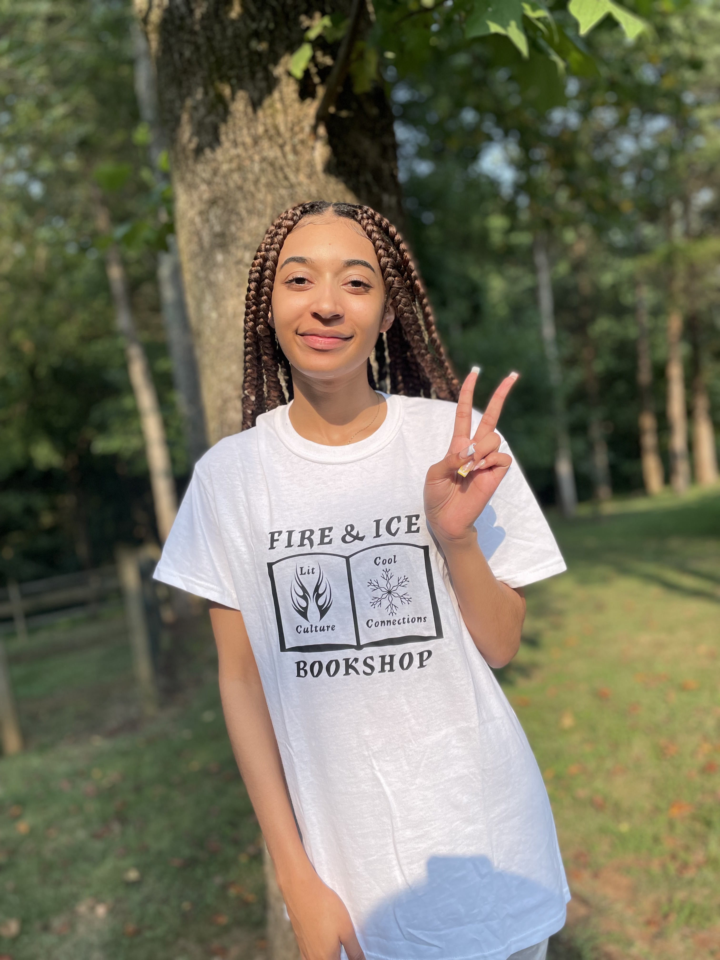 Fire & Ice Bookshop T-Shirt (White)