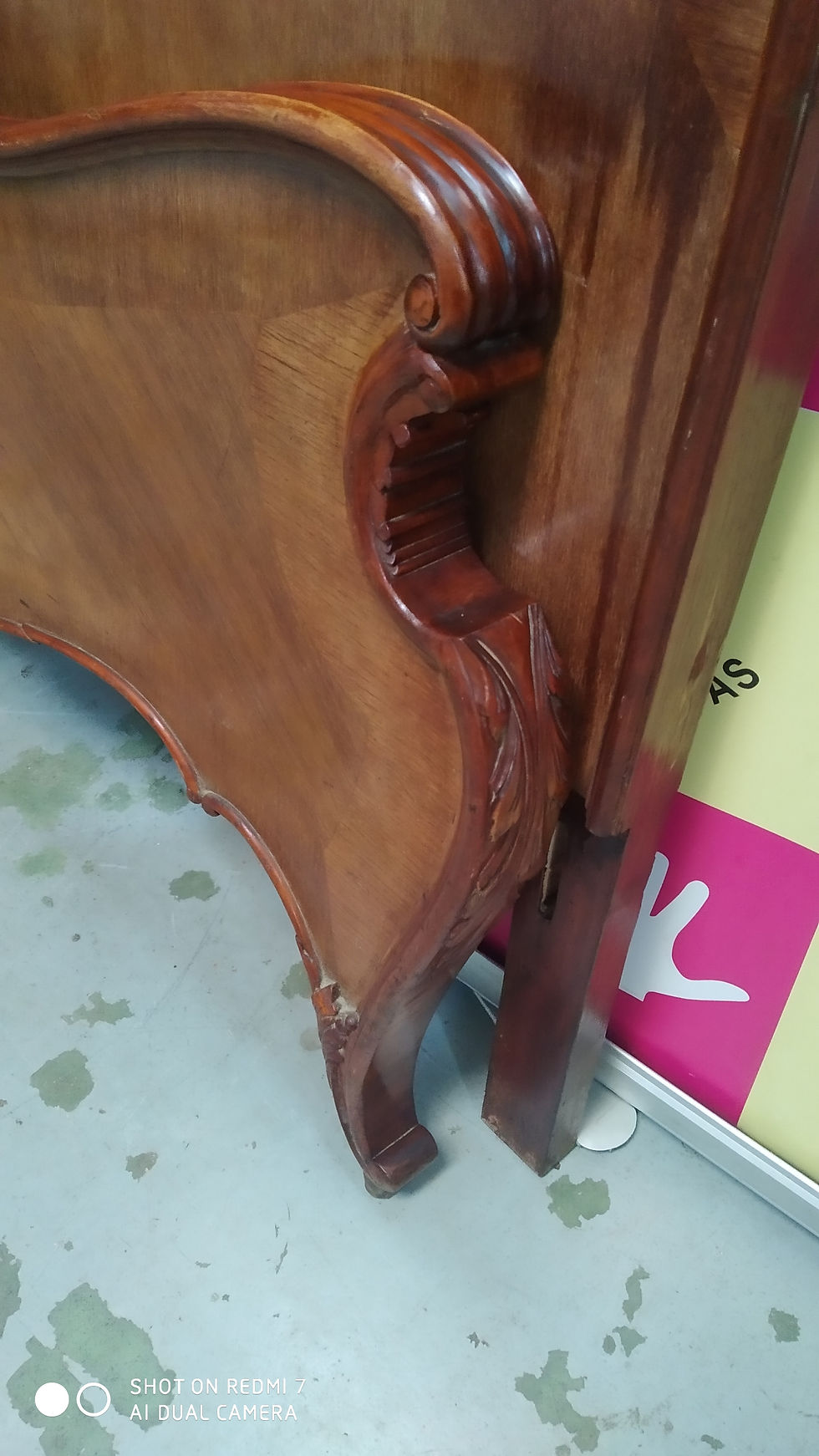 Miniatura: CAMA DE MADERA 1,35 M  041221