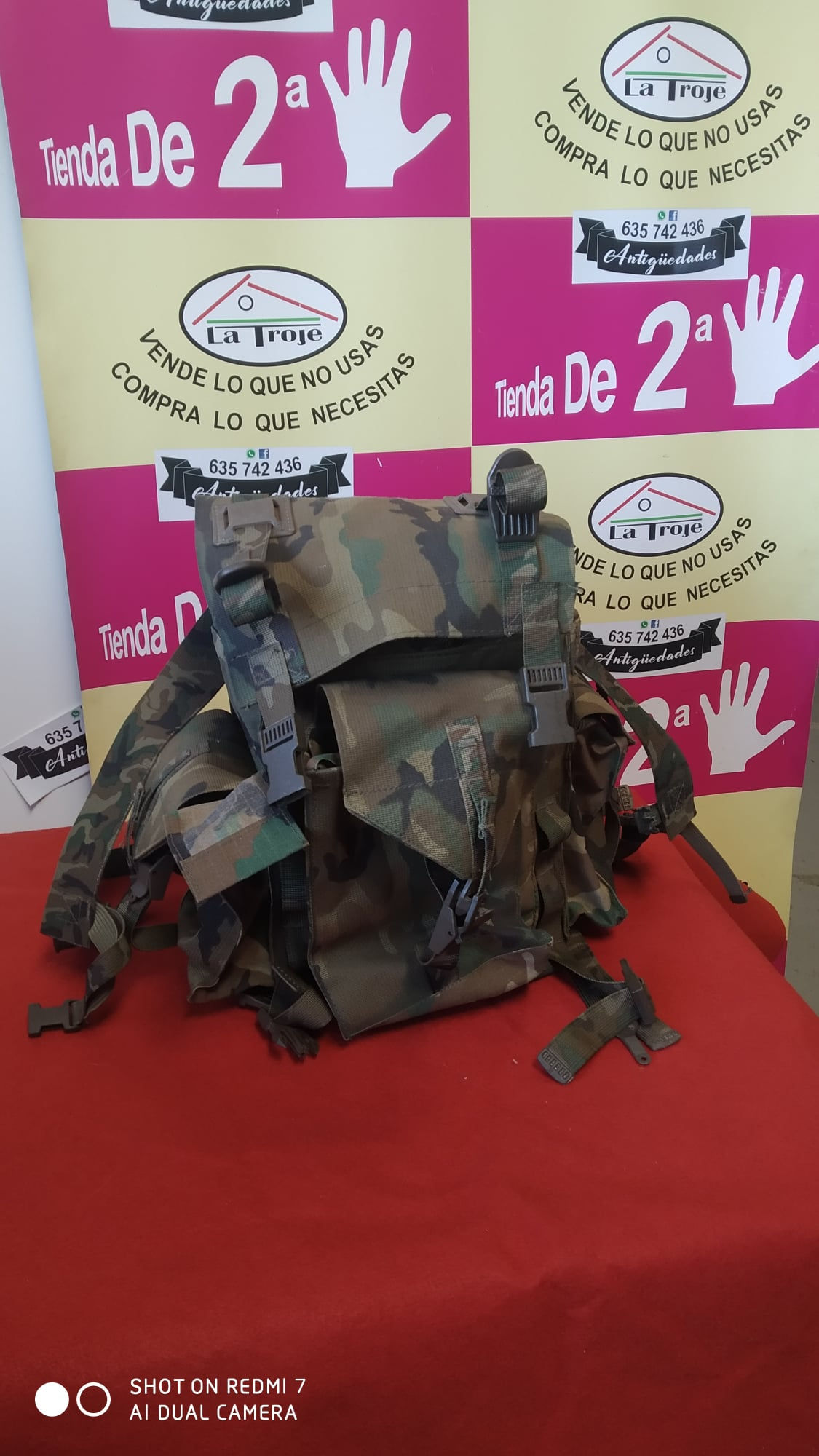 mochila caza camuflaje