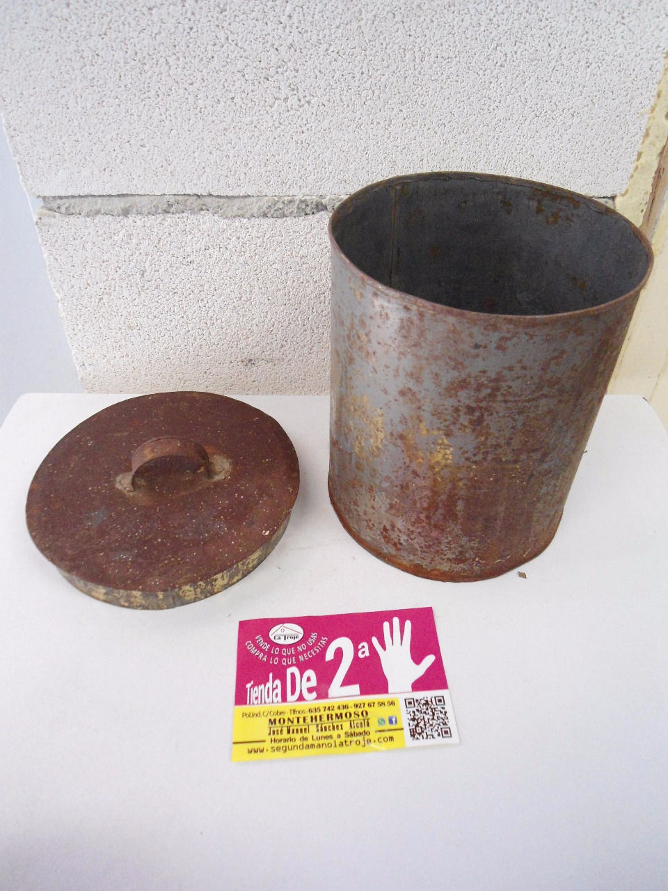 220816 RECIPIENTE DE METAL CHAPA UTENSILIO DE COCINA