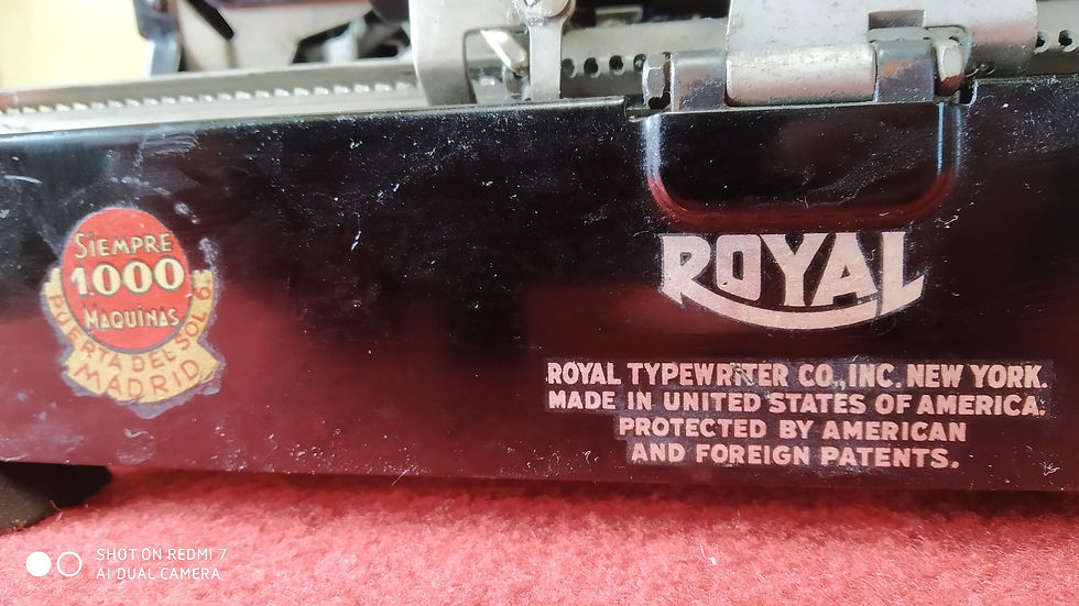 Miniatura: 260121. MÁQUINA DE ESCRIBIR ROYAL