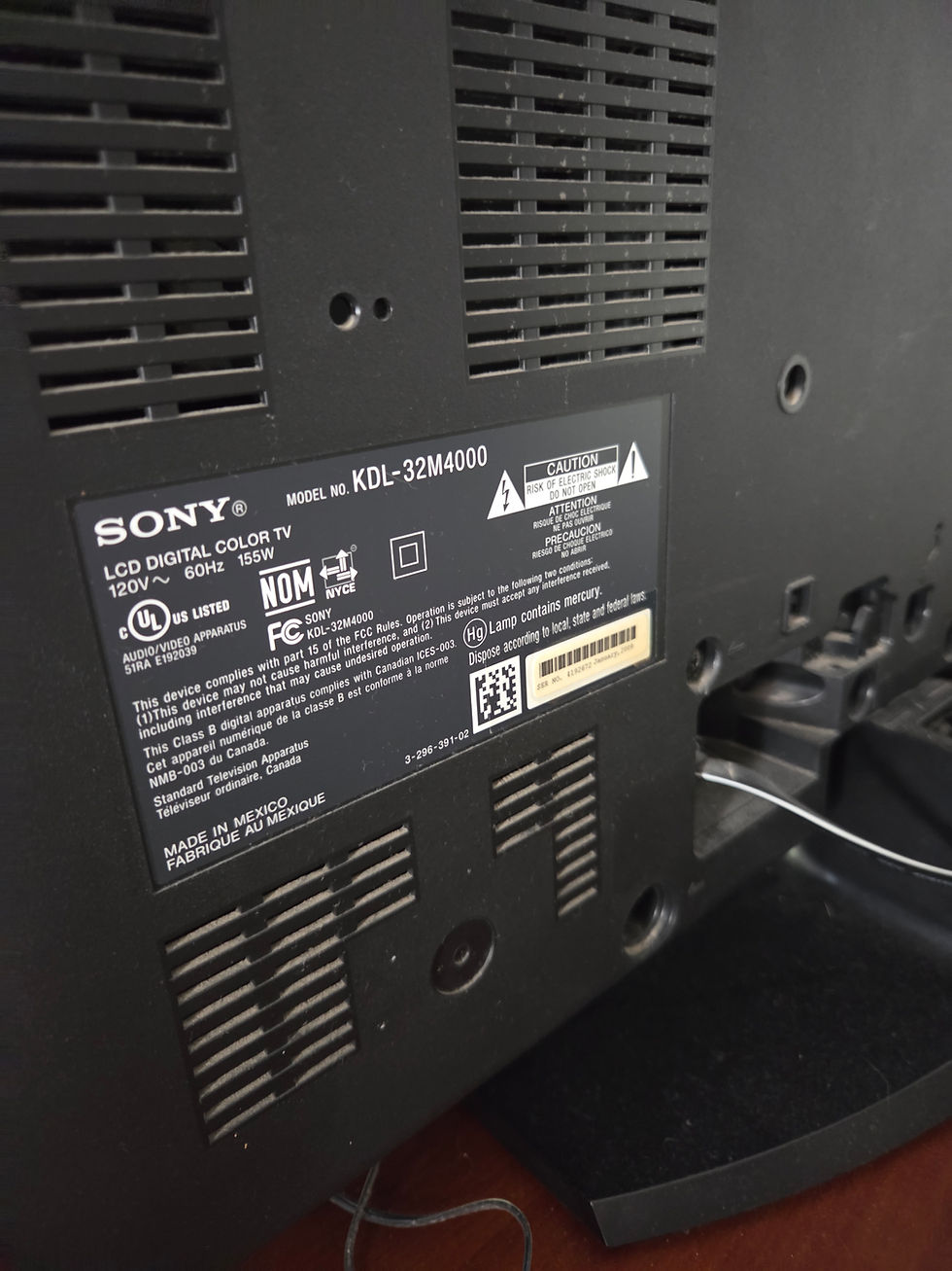 Miniatura: V131 / 162 - Sony Bravia KDL-32M4000