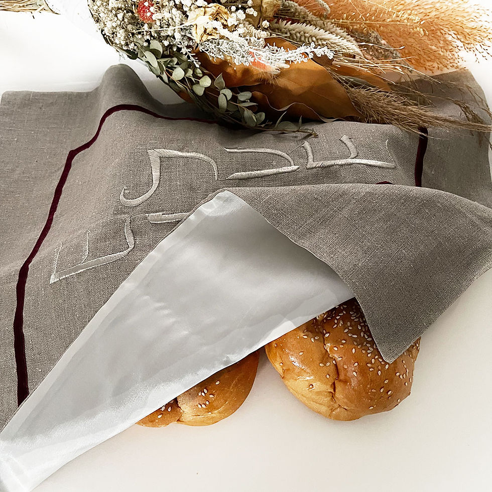 תמונה ממוזערת: Linen Challah Cover