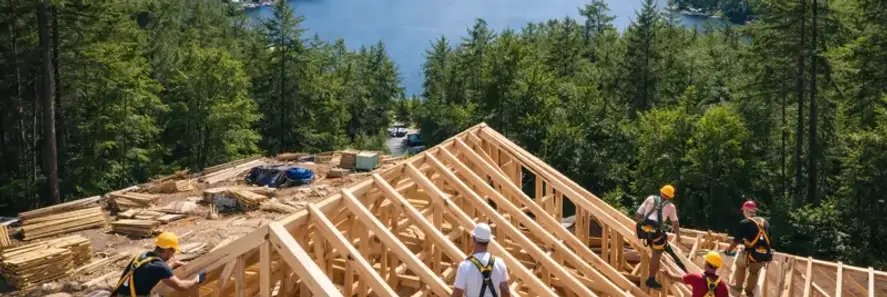 Structural Roof Framing in Muskoka