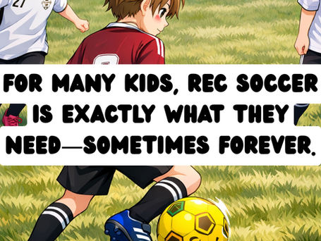 Children playing soccer.