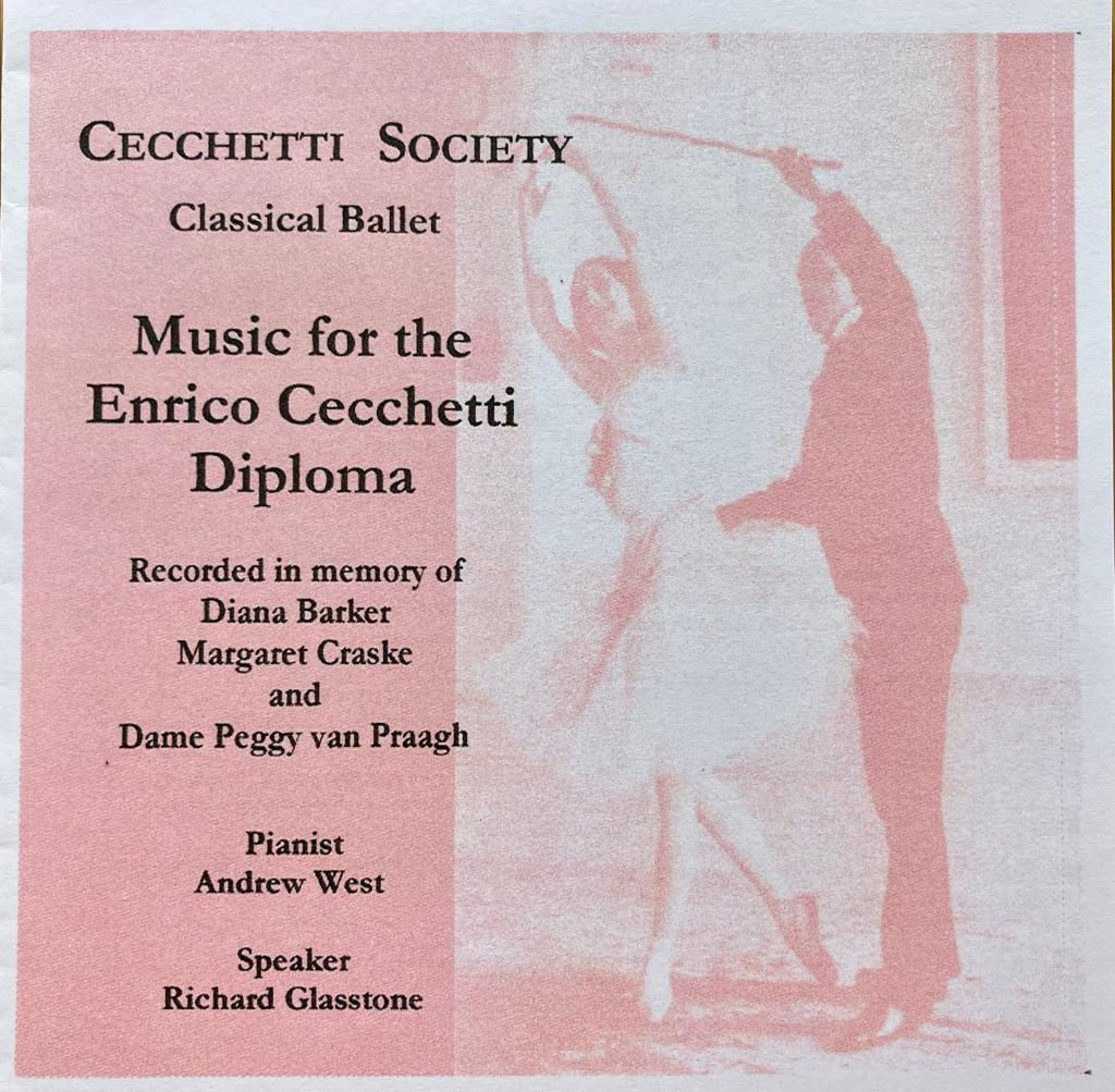 CD Music for Enrico Cecchetti Diploma