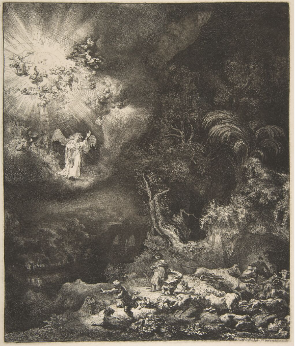 "The Adoration of the Shepherds" by Rembrandt van Rijn (1646)