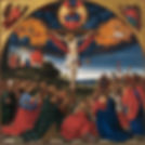 The image is a profound depiction of the crucifixion of Jesus Christ, surrounded by a gathering of disciples, followers, and onlookers, each expressing a range of emotions from grief to reverence. At the center, Jesus is portrayed on the cross, radiating divine presence and surrounded by a golden halo symbolizing his holiness. Above him, a representation of God the Father and heavenly angels oversee the moment, further emphasizing the divine nature of the scene. The backdrop features a dramatic sky with vibrant colors, reflecting the intensity of the event. The attention to detail in the figures and the composition highlights the central theme of sacrifice, redemption, and divine love. This masterpiece resonates deeply with the mission of Jesus24365 Ministry and Jesus24365.org, as it symbolizes the foundation of their message: the eternal love and sacrifice of Jesus Christ, who reigns 24 hours a day, 365 days a year. It serves as a call to reflect on the profound grace offered through Christ's crucifixion and the enduring hope it brings to humanity.