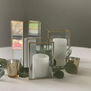 Gold Candle Boxes $30ea