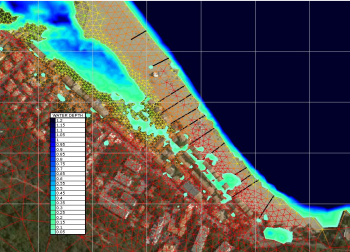 Prédiction de submersion marine par franchissement sur le littoral d'Argelès-sur-Mer
