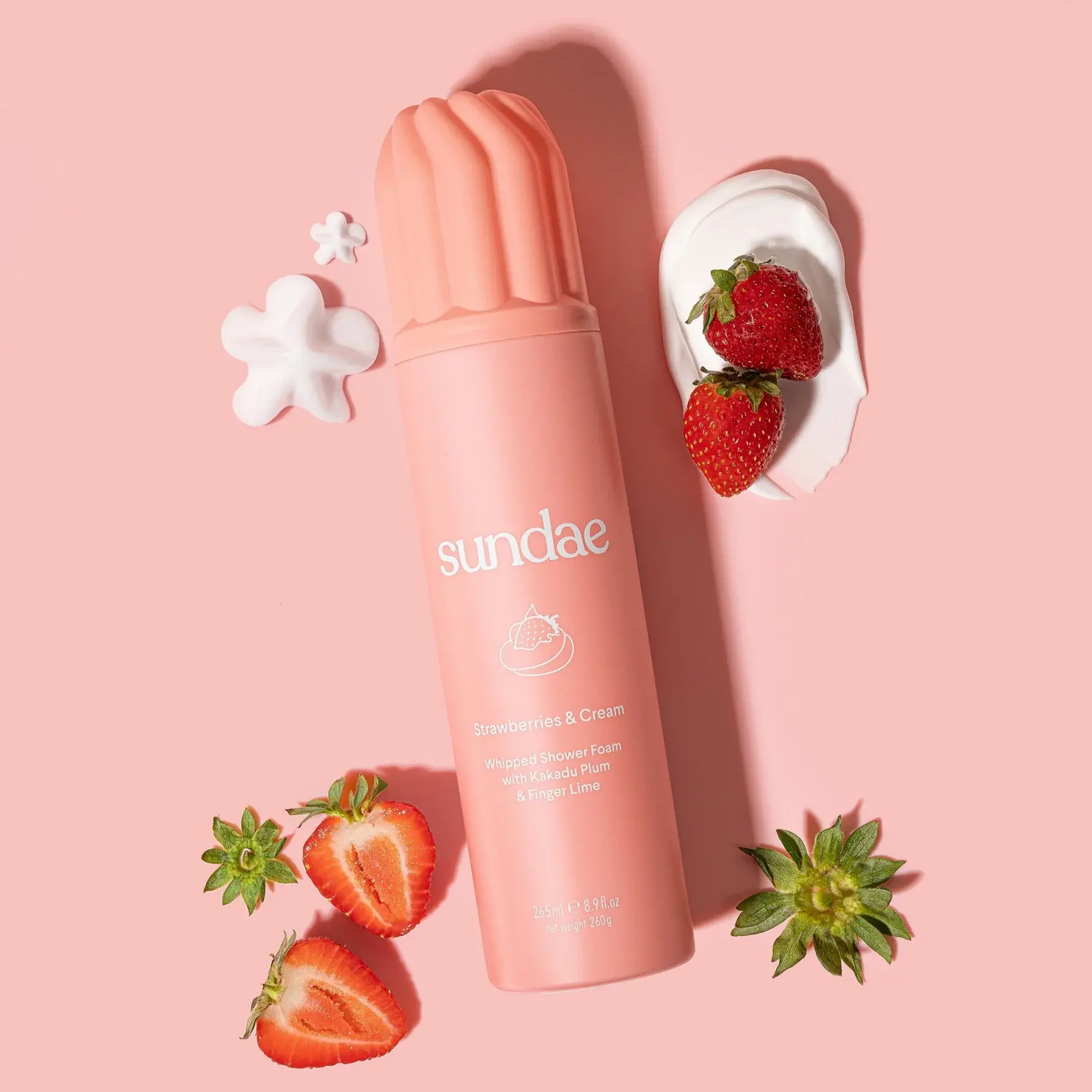 Sundae Shower Foam Strawberry Cream 265 ml Vorderseite