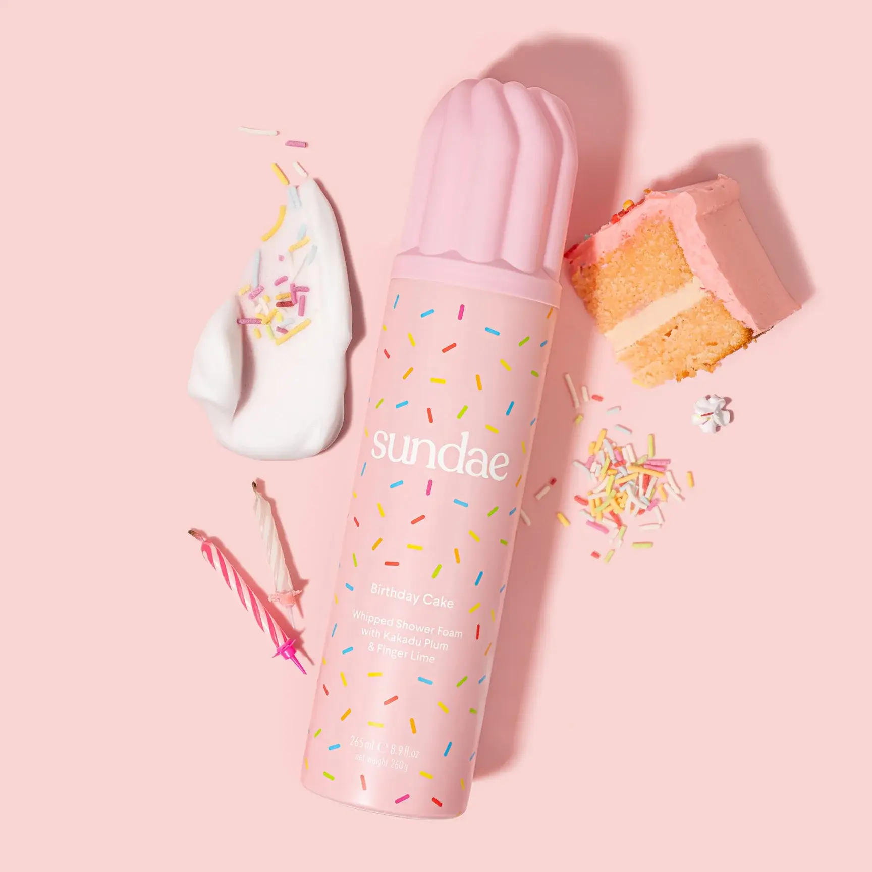 Sundae Shower Foam Birthday Cake 265 ml Vorderseite