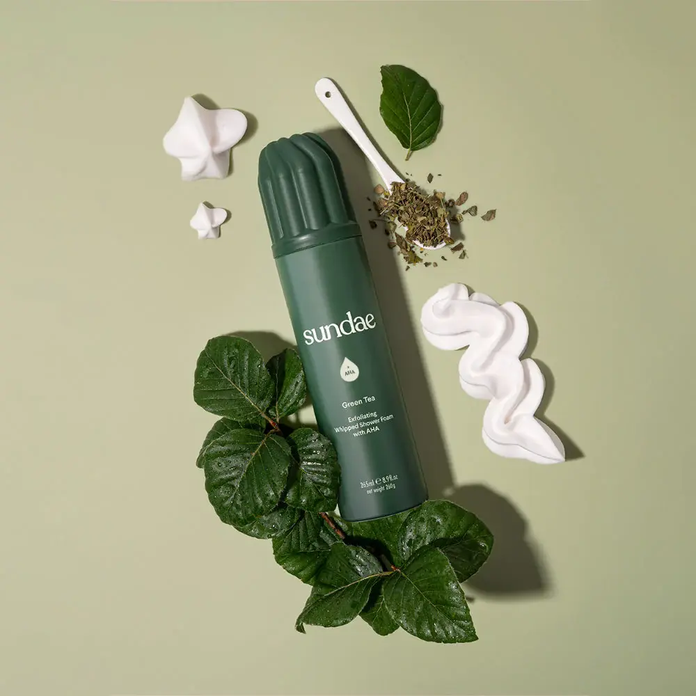 Sundae Exfoliating Shower Foam Green Tea 265 ml Vorderseite