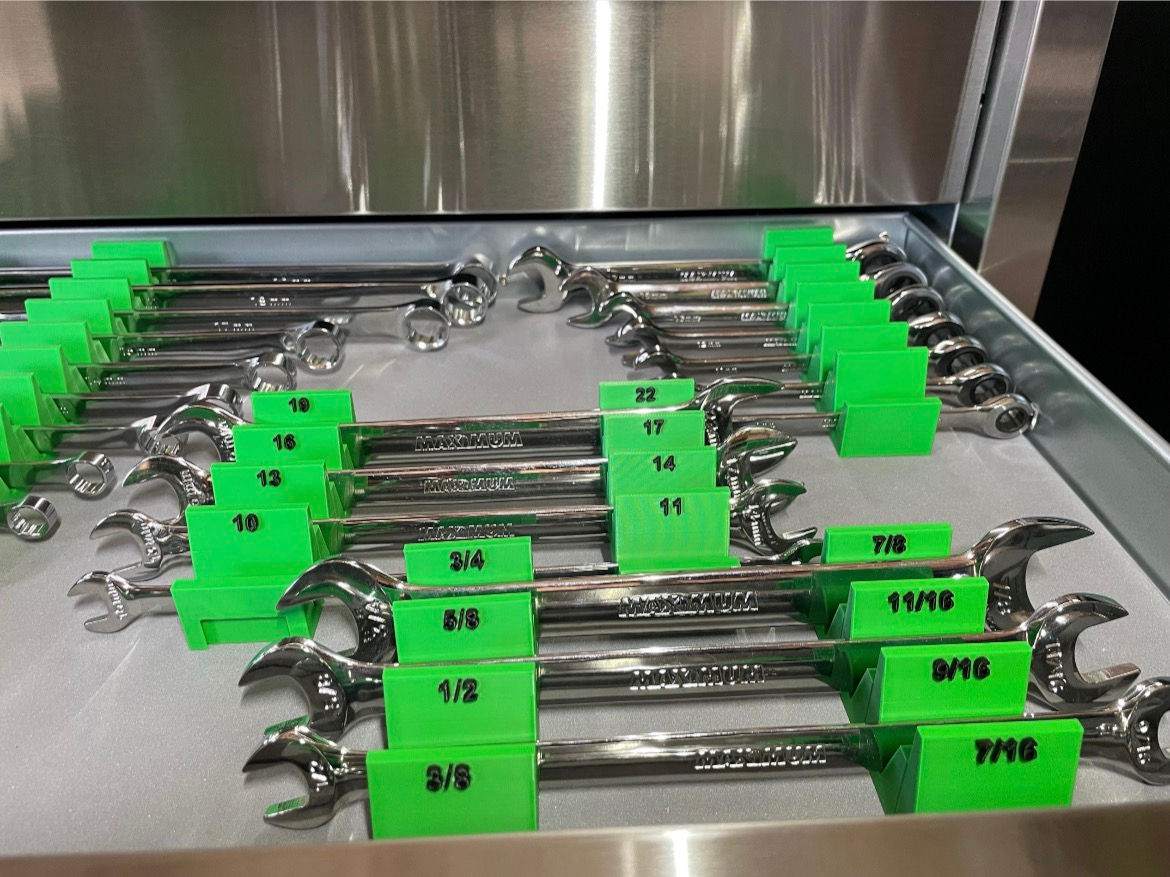 Sizes Labeled* Magnetic Modular Wrench Organizer