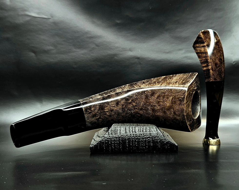 Thumbnail: Devil  horn X pipe with tamper and pipe stand