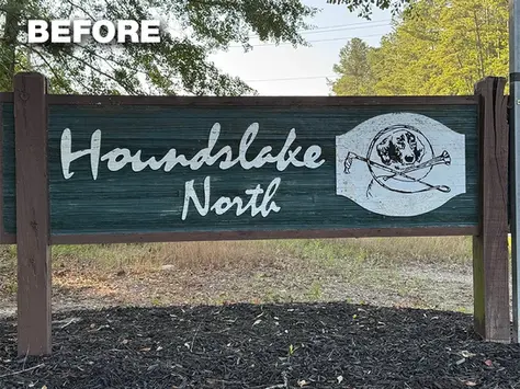 Houndslake North Sign Repainting Project