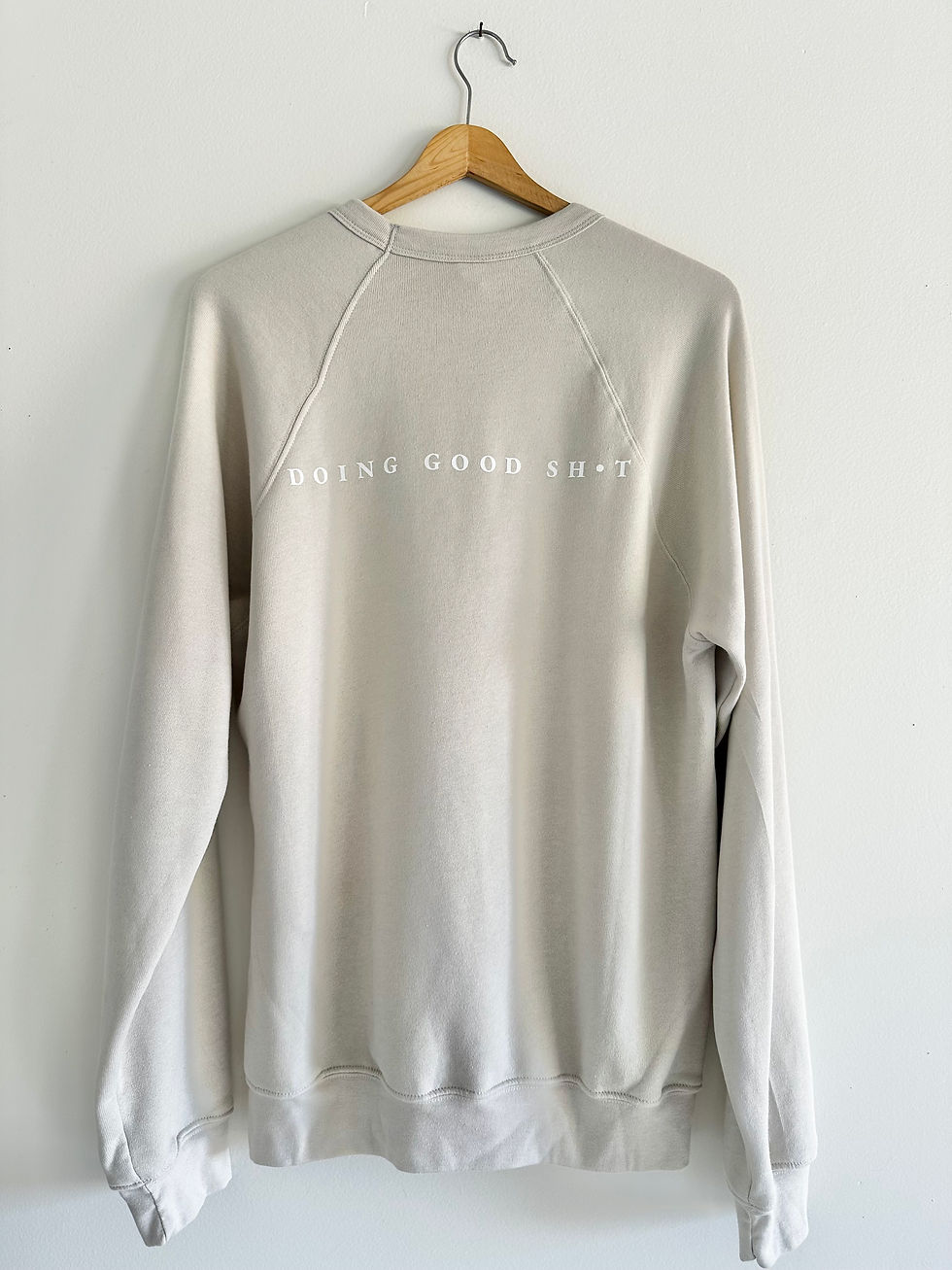 Thumbnail: Cream with Cream Logo Sweatshirt