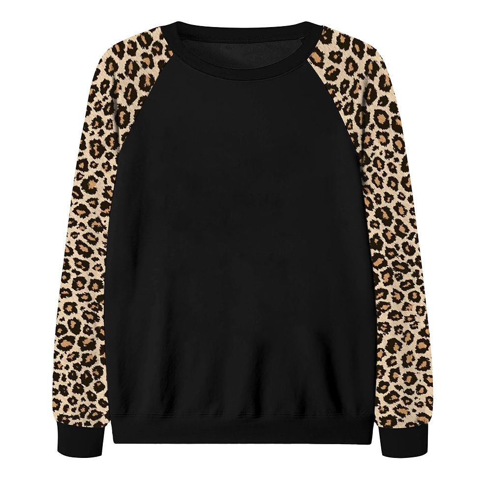 Thumbnail: Women Plus Size Tops Casual Flower Printed Long Sleeve Oversized T-shirt Long