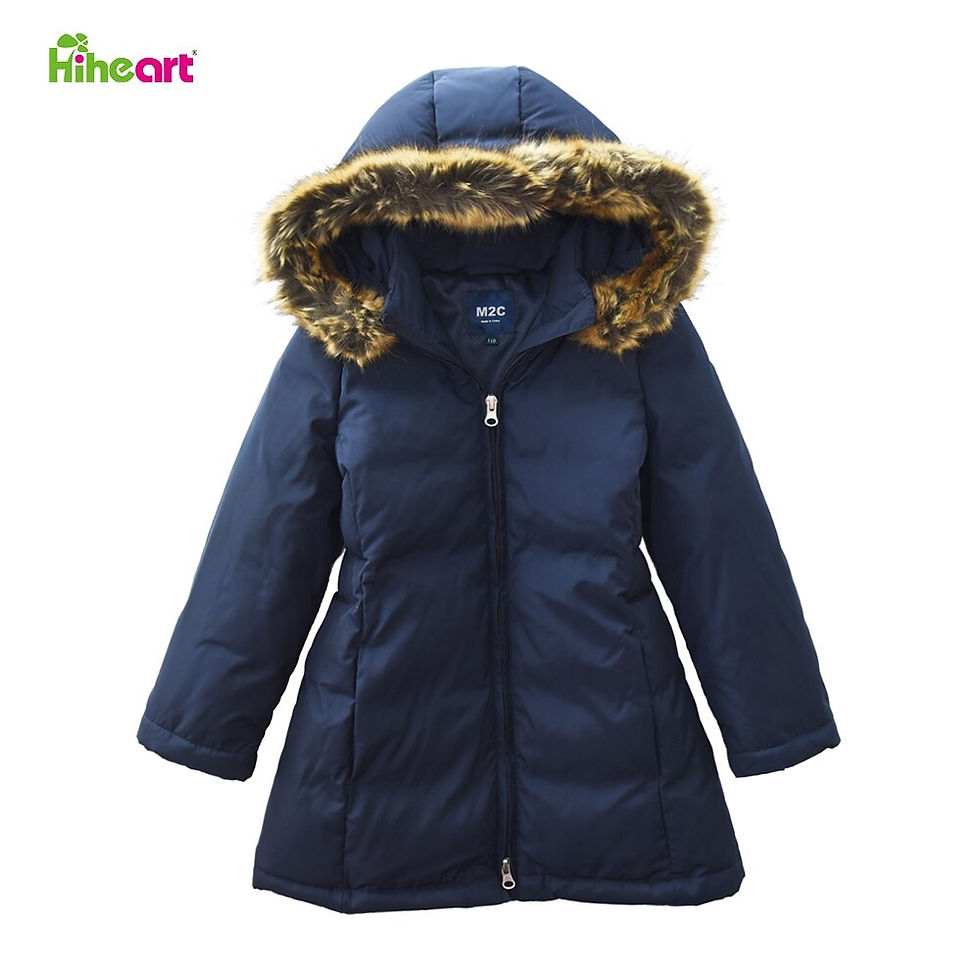 Thumbnail: Hiheart Children Clothing Winter Jacket Girls Boys Outerwear Warm Clothes