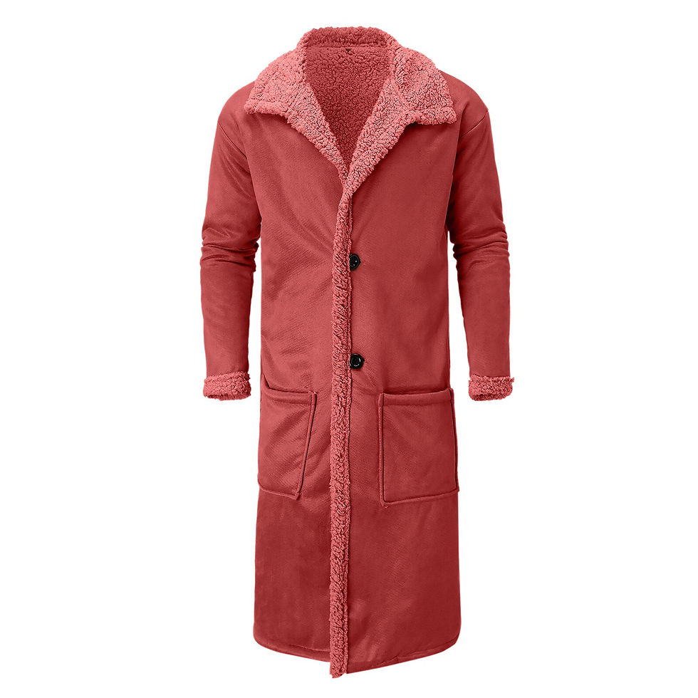 Thumbnail: Men Winter Long Cardigan Coat 2021 Autumn Solid Color Buttons Wool Jacket