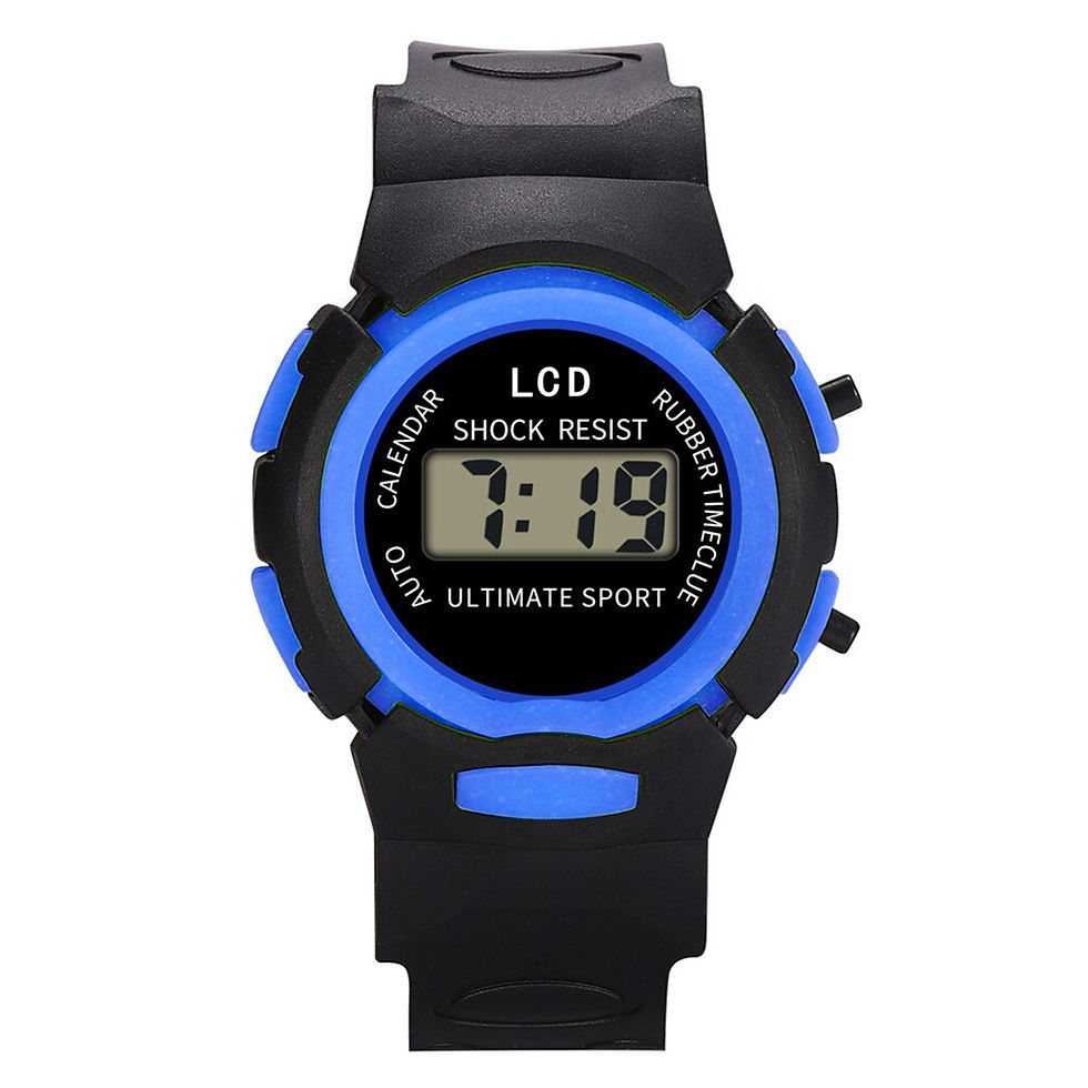 ภาพขนาดย่อ: Casual Children Girls Analog Digital Sport Led Electronic Waterproof Wrist Watch