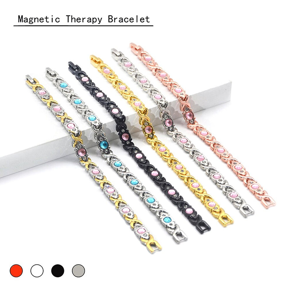 Thumbnail: Trendy 6 Colors Weight Loss Energy Magnets Jewelry Slimming Bangle Bracelets