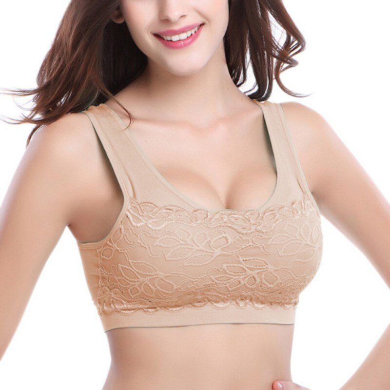 Thumbnail: Seamless Bras Women Underwear Gorgeous Lace Brassiere Push Up Bralette With