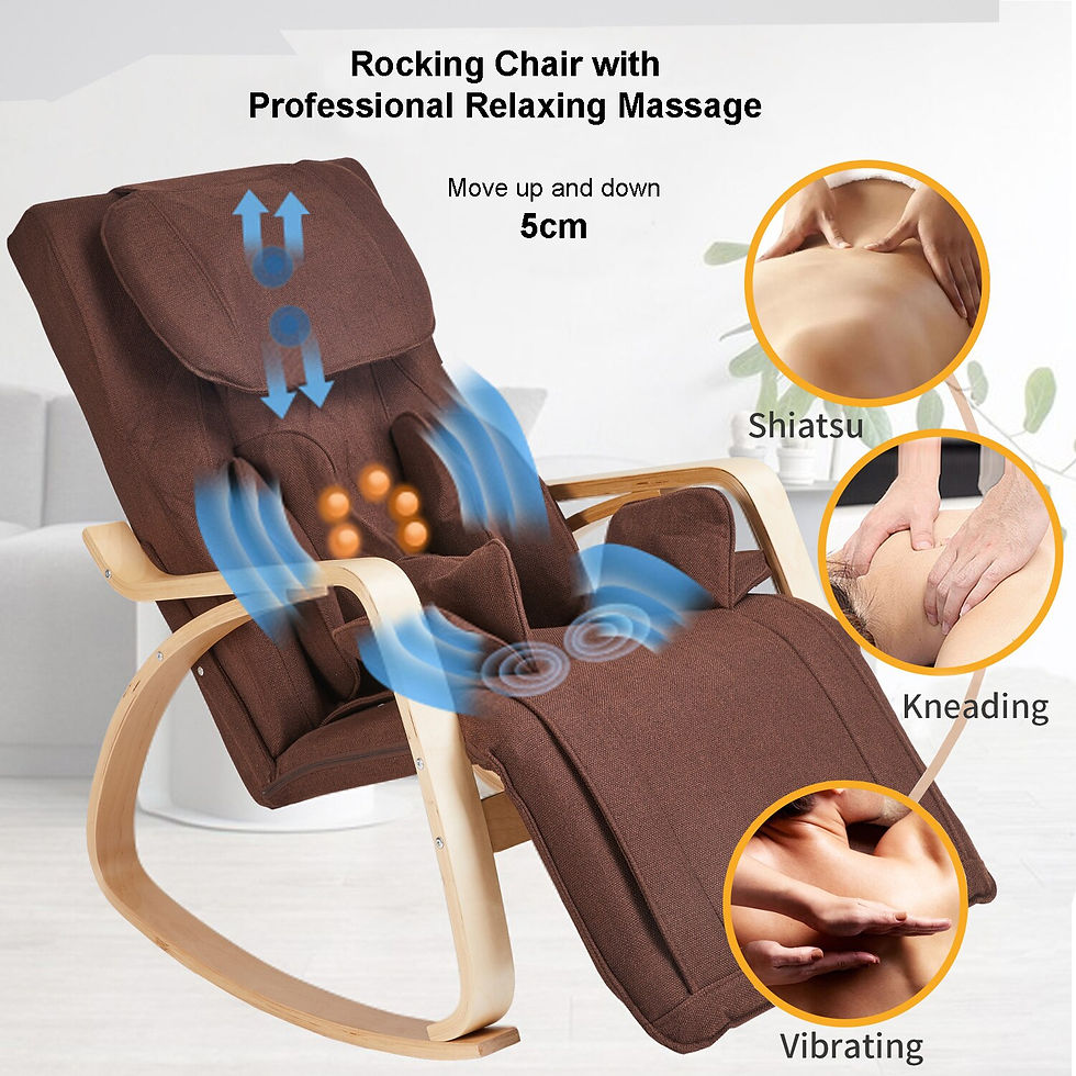 Miniatură: Jxp Rocking Shiatsu Massage Chairs with Heat and Vibration Dining Room Relax