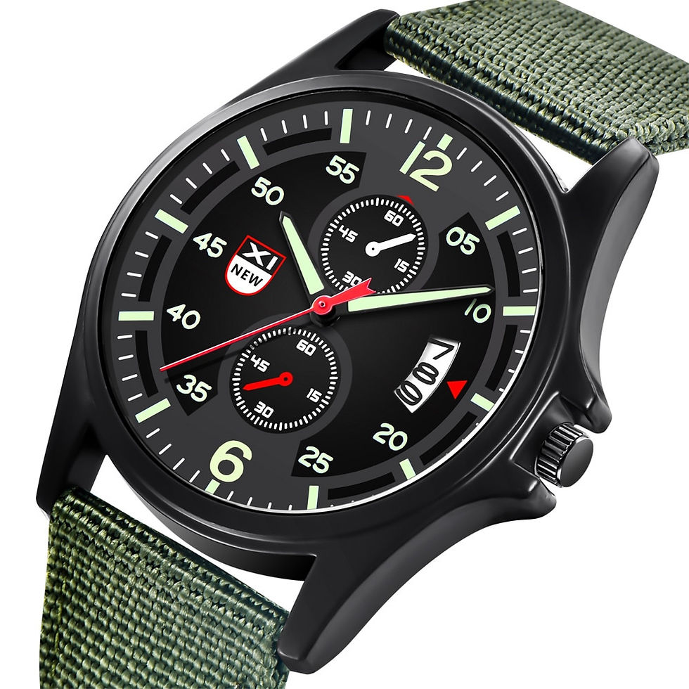 Thumbnail: Military Nylon Digital Wristwatches Watches For Men Waterproof Date Quartz