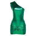Thumbnail: Weird Puss Leather Irregular 2 Piece Set Neon Trend Vacation Sleeveless