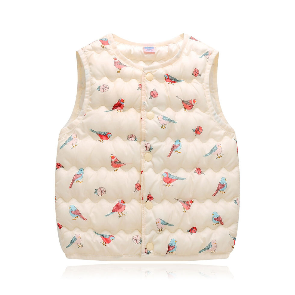 Thumbnail: Child Waistcoat Outerwear Winter Coats Kids Clothes Warm Hooded Cotton Baby