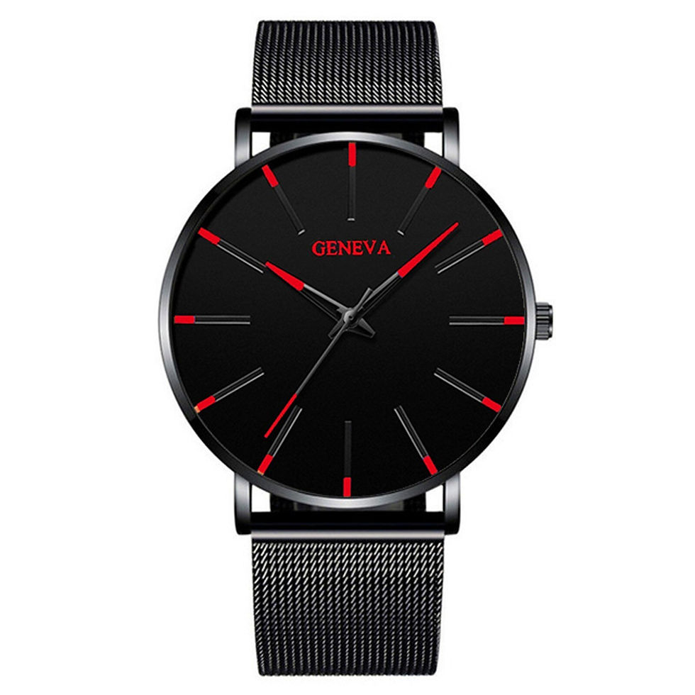 Miniaturbild: Men's Fashion Ultra Thin Watches Business Stainless Steel Mesh Quartz Watch