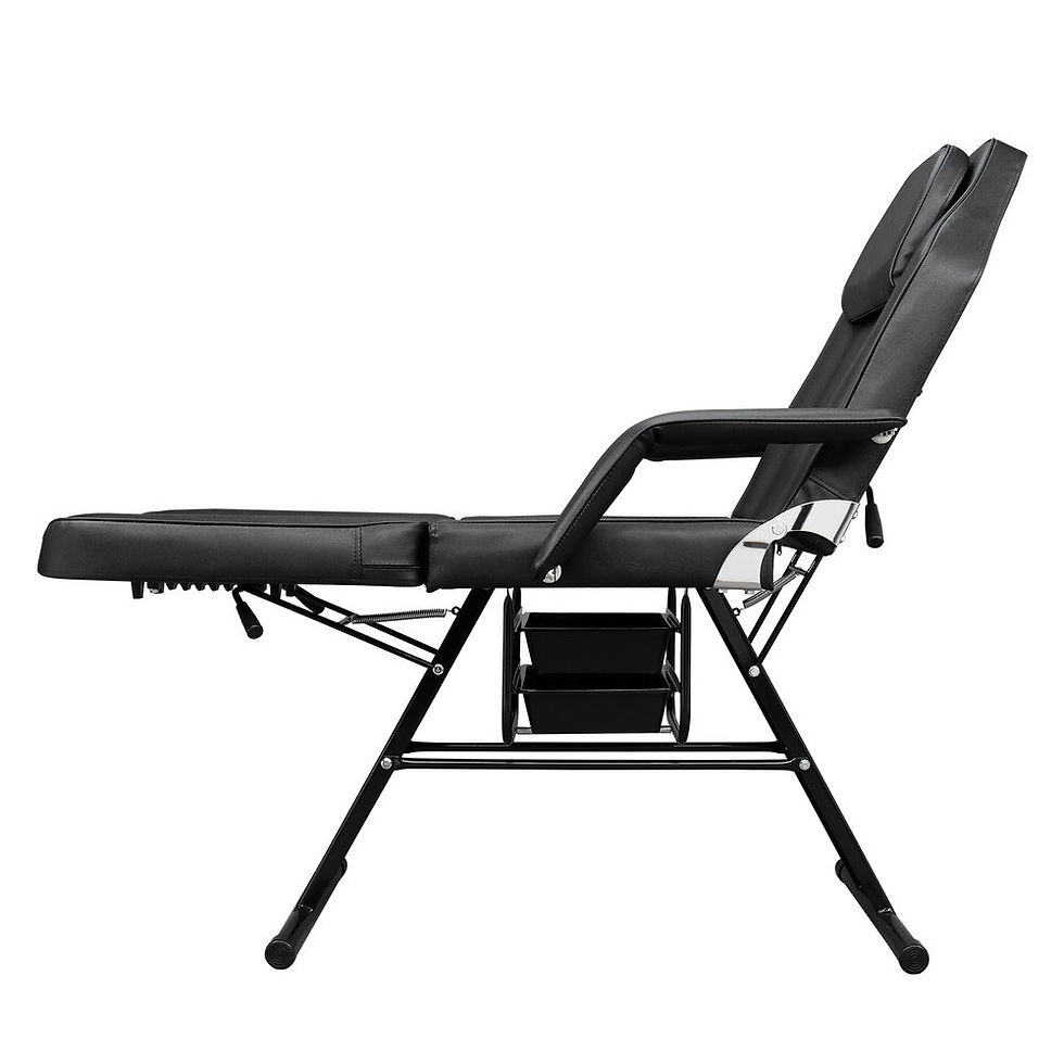Thumbnail: Dual-purpose Barber Chair with Drawer Beauty Bed Salon SPA Pedicure Massage