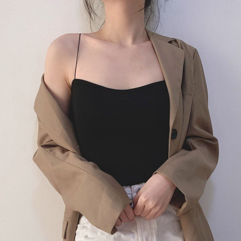 Thumbnail: Sling Tank Top Women  Gorgeous Breathable Chest Pad Wearing Comfortable