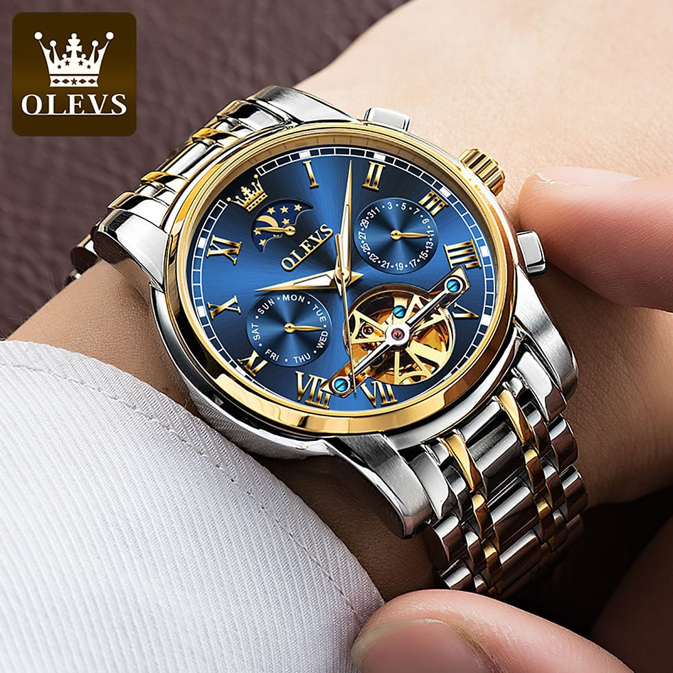 Thumbnail: OLEVS Men Watch Automatic Mechanical Watch Stainless Top Brand Luxury