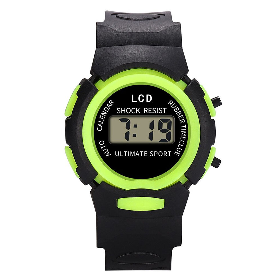 ภาพขนาดย่อ: Casual Children Girls Analog Digital Sport Led Electronic Waterproof Wrist Watch