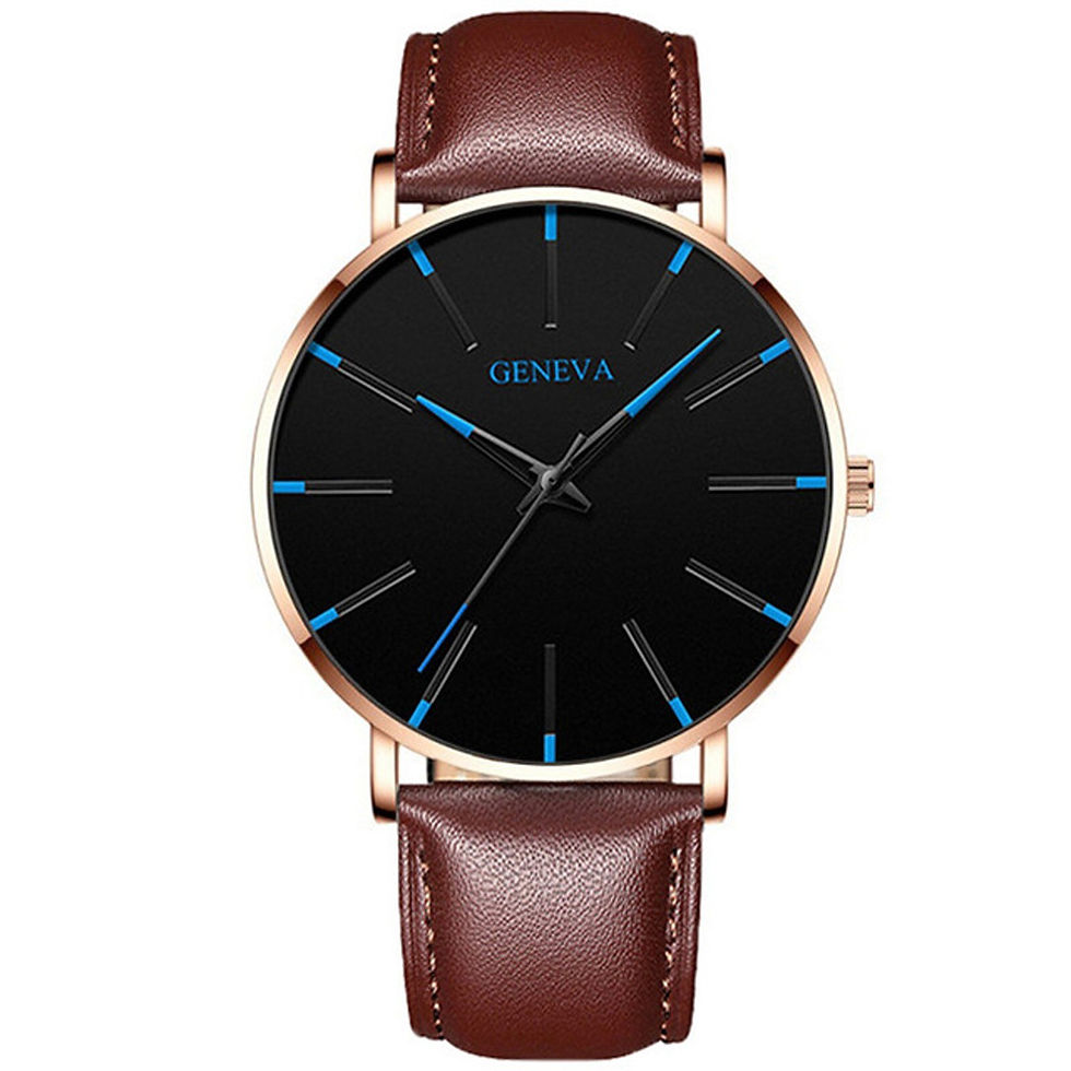 Miniaturbild: Men's Fashion Ultra Thin Watches Business Stainless Steel Mesh Quartz Watch