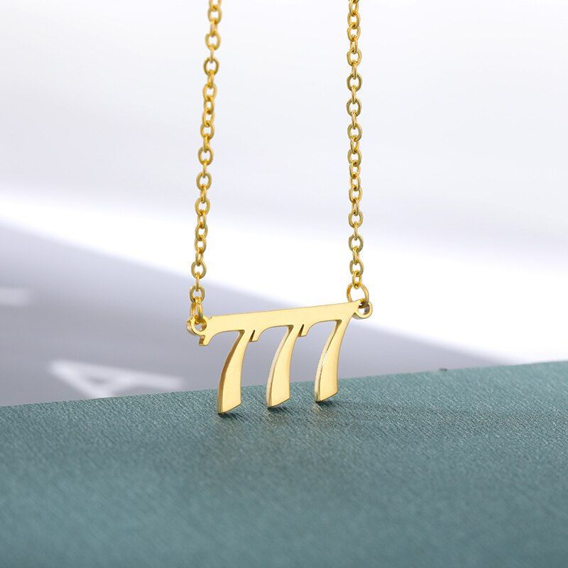 Miniatura: Angel Number Necklaces 111 222 333 444 555 777 888 999 666 Devil Necklace