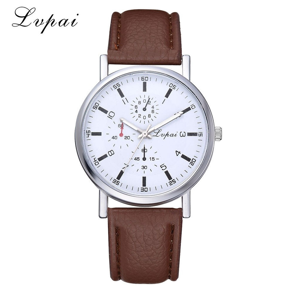 Thumbnail: Unisex Wristwatches Watches For Men Women Leather Mesh Watches Men's