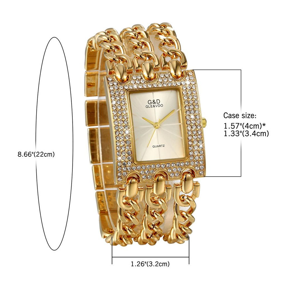 Miniatura: LANCARDO New Top Brand Luxury Women's Watches Alloy Clock Lady's Gold
