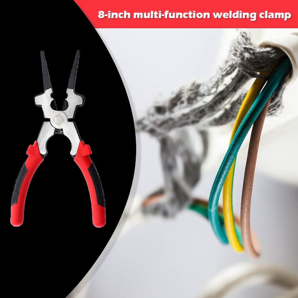 Thumbnail: 8 inch Multi-function Welding Pliers Flat Mouth Pincers Refined High Hardness