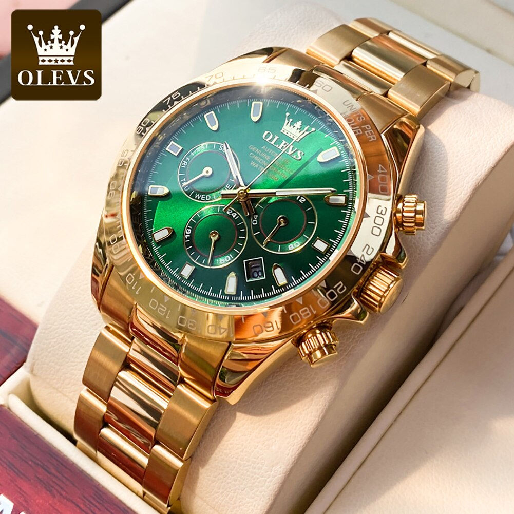 OLEVS Brand Watch for Men Automatic Mechanical Luxury Waterproof Stainless