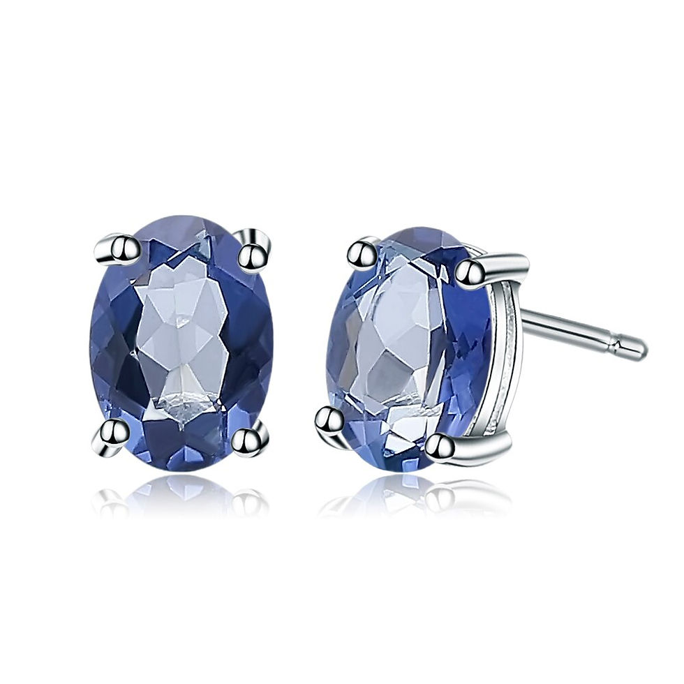Thumbnail: Gem's Ballet 4*6mm 1.05Ct Oval Natural Rhodolite Garnet Gemstone 925 Sterling