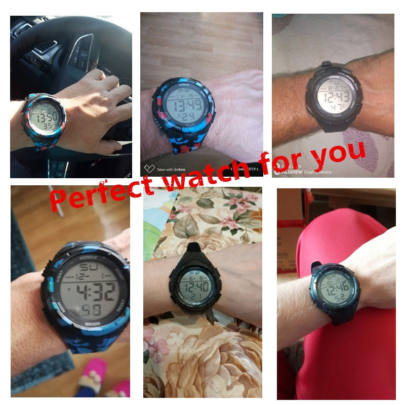 Miniature : Male Analog LED Digital Military Army Sport outdoor Waterproof Wristwatches