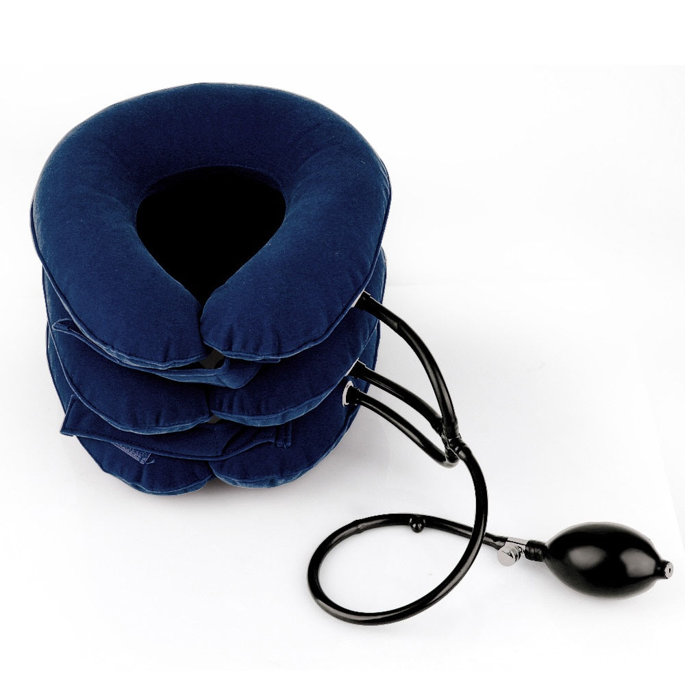 Air Cervical Collar Inflatable Collar Neck Traction Massager Vertebra Therapy P