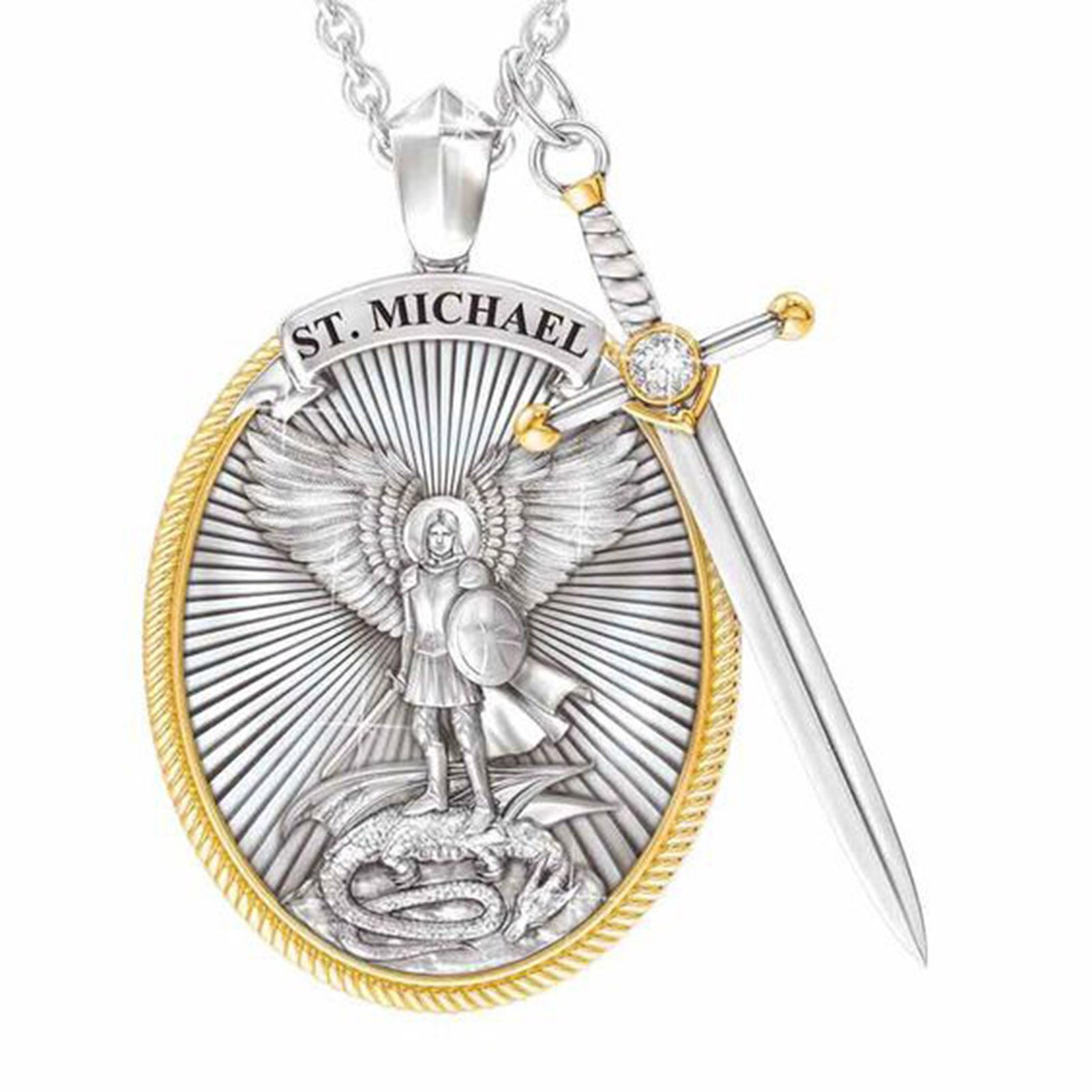 Catholic Patron Saint Pendant Michael St. Michael The Archangel Pendant