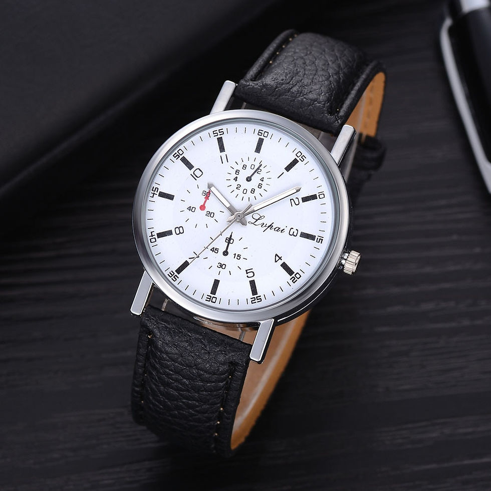 Thumbnail: Unisex Wristwatches Watches For Men Women Leather Mesh Watches Men's