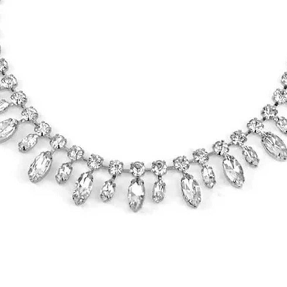 Thumbnail: Stonefans Fashion Rhinestone Water Drop Choker Necklace for Women