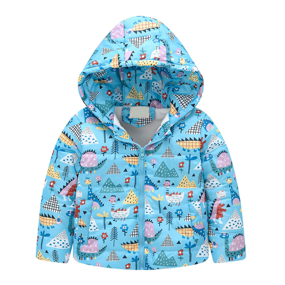 Thumbnail: Jackets Kids Toddler Boys Girls Winter Fashion Cartoon Hooded Jacket Fleece
