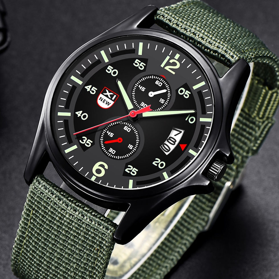 Thumbnail: Military Nylon Digital Wristwatches Watches For Men Waterproof Date Quartz
